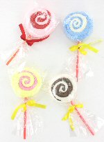 Art.nr: 49169 - HANDDOEK IN DE VORM VAN EEN LOLLY (12st.)