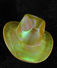 Art.nr: 49179A - COWBOY GLITTER HOED - GEEL (6st.)
