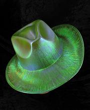 Art.nr: 49179B - COWBOY GLITTER HOED - GROEN (6st.)
