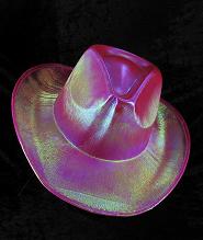 Art.nr: 49179D - COWBOY GLITTER HOED - ROSE (6st.)