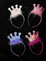 Art.nr: 49213 - KROONTJES DIADEEM MET LICHT (12st.)