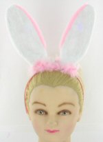 Art.nr: 49214 - LICHTGEVENDE BUNNY OREN (12st.)