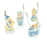 Art.nr: 50160 - FOTO CLIP HOUDER - BABY BLAUW (144st.)