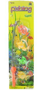 Art.nr: 50317 - VISSPEL: HENGEL + 4 VISSEN (12 st.)
