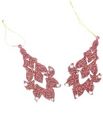 Item.nr: 515855 - 2 DECORATIE KERSTHANGERS VINTAGE PINK (12st.)