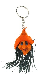 Art.nr: 53328B - HEKSENHOOFD SLEUTELHANGER (24st.)