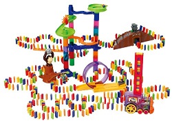 Art.nr: 59109 -  PLAYGO - UITGEBREIDE LUXE DOMINO SPEELSET