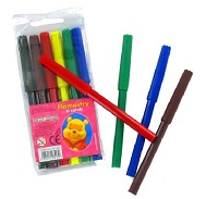 Art.nr: 59304 - 6 GROTE WINNIE DE POOH VILTSTIFTEN (24st.)