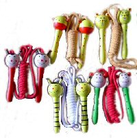 Art.nr: 59308 - HOUTEN DIEREN SPRINGTOUWEN (14st.)
