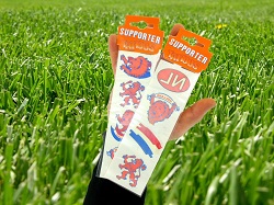 Art.nr: 59438 - EK VOETBAL SUPPORTER TATTOO'S (100st.)