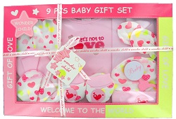 Art.nr: 59459A - KRAAM CADEAUPAKKET VOOR MEISJES - MODEL 11