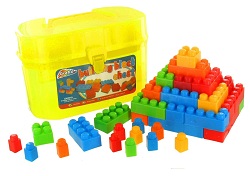 Art.nr: 59480 - KNUTSEL KOFFER - BUILDING BLOCKS