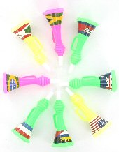 Art.nr: 62423 - GEKLEURDE UITDEEL TOETERS (50st.)