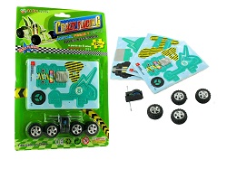 Art.nr: 62692 - 3-D FOAM PUZZEL KART MET MOTOR (24st)