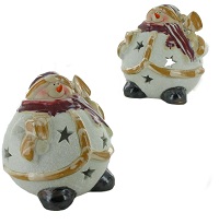 Item.nr: 631478 - WAXINELICHTHOUDER SNEEUWPOP (2st.)