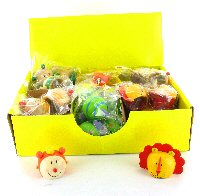 Art.nr: 63608 - VROLIJKE HOUTEN PUNTENSLIJPERS (36st.)