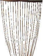 Item.nr: 664721 - WAND DECORATIEKLEED IN TASJE - BRUIN (2st)