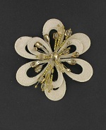 Item.nr: 665759 - DECORATIE BLOEM MET CLIP PEARL (12st.)