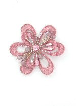 Item.nr: 665762 - DECORATIE BLOEM MET CLIP VINTAGE PINK (12st.)
