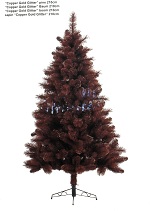 Item.nr: 684414 � KUNST KERSTBOOM KOPER GLITTER