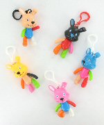 Art.nr: 68740 - VROLIJKE FIGUREN SLEUTELHANGERS (12st.)