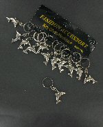 Art.nr: 68741 - METALEN DOLFIJNEN SLEUTELHANGERS (12st.)