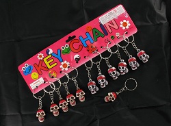 Art.nr: 68771 - DOODSHOOFD SLEUTELHANGER - MODEL 2 (12st.)