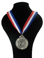 Art.nr: 69092 - ZILVEREN MEDAILLE (10st.)
