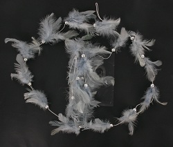 Item.nr: 728609 - VEREN GUIRLANDE MET KRALEN ZILVER (12st.)