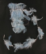 Item.nr: 728626 - VEREN GUIRLANDE MET KRALEN BLAUW (12st.)