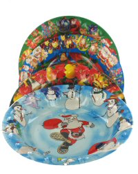 Art.nr: 90353 - DIEPE PLASTICE KERST BORDEN (12st.)
