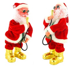 Art.nr: 910131 - KERSTMAN MET MICROFOON (2st.)