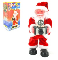 Art.nr: 910132 - KERSTMAN MET FOTOCAMERA (2st.)