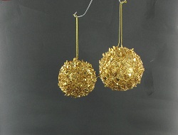 Item.nr: 910136 - GLITTER KRALEN KERSTBALLEN IN BOX (5x2st.)