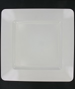 Item.nr: 910451 - VIERKANT DECORATIE BORD - WIT (12st.)