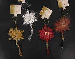 Item.nr: 911092 - SNEEUWVLOK HANGER MET VEREN (24st.)