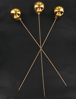 Item.nr: 914191 - KERSTBAL OP STOK - GOUD (6st.)