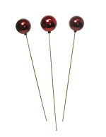 Item.nr: 914192 - KERSTBAL OP STOK - ROOD (6st.)