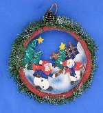 Art.nr: 91564 - KERST WANDDECORATIE ROND