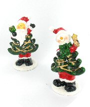 Art.nr: 92491 - WAXINEHOUDER MODEL KERSTBOOM MET FIGUUR (4st.)