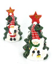Art.nr: 92493 - KERST WAXINEHOUDER MODEL KERSTBOOM (4st.)
