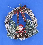 Art.nr: 92968 - KERST DEURHANGER MET SNOW LOOK (6st.)