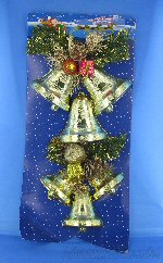 Art.nr: 92974 - KERST DEURHANGER MODEL KLOK (6st.)
