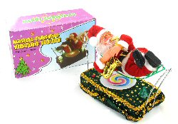 Art.nr: 94505 - KERSTMAN MET SAXOFOON IN HANGMAT