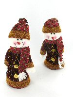 Art.nr: 96060 - LUXE DECORATIE SNEEUWPOPPEN (2st.)