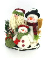 Art.nr: 96061 - LUXE KERST DECORATIE FAMILIE (2st.)
