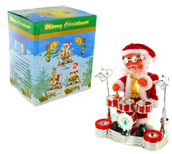 Art.nr: 96075 - KERSTMAN MET DRUMSTEL (2st.)