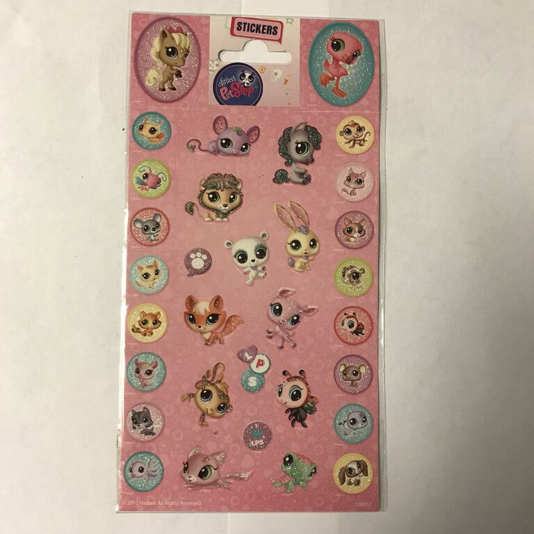 STICKERS: LITTLE PETSHOP, Afm. 20 x 10 Cm. (10st.)