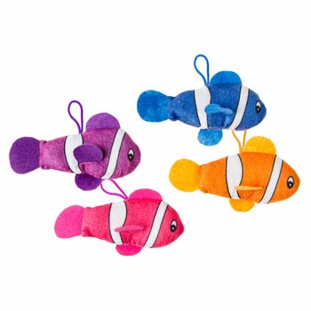 PLUCHE CLOWN VISSEN  - 16 Cm.(24st.)