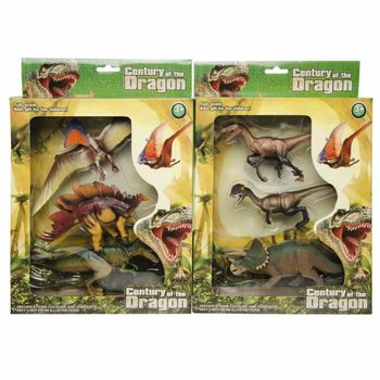 DINOSAURUS 3-DELIGE SPEELFIGUREN SET - IN GROTE GIFTBOX (1st.)
